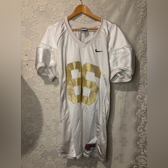 Nike Other - Custom Nike white and gold sparkly football jersey